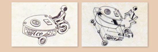 Zmrzlinář s vozíkem