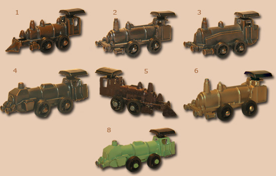 Parní lokomotivy (kov)